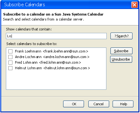 new subscribe calendar dialog
