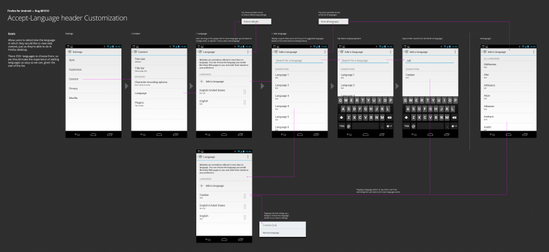 Accept-Language header customization UI for Android from bug 817865