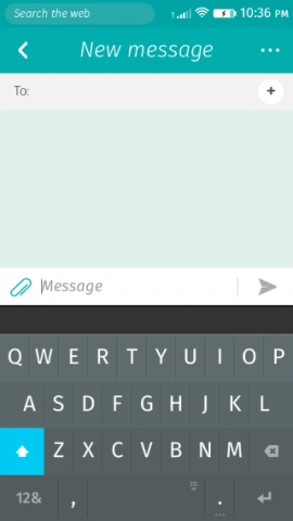 Keyboard is visible